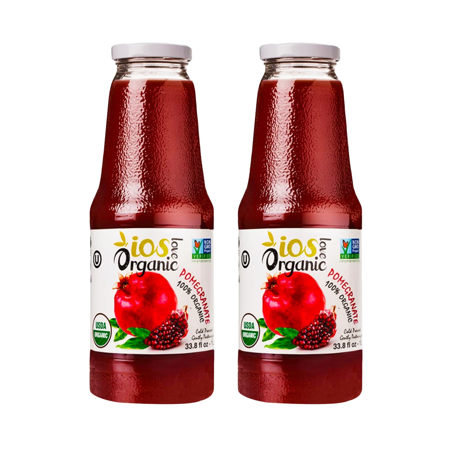IOS Love Organic Juice - USDA Organic Certified - Cold Pressed, No Added Sugar, No Water, No Artificial Colors, No Preservatives, No Flavors Added, No