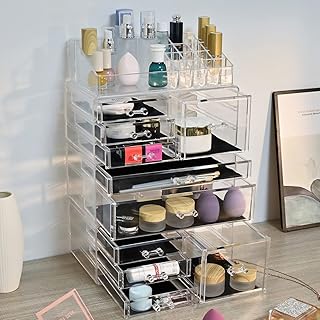 Organizador de maquillaje, cajones grandes de...