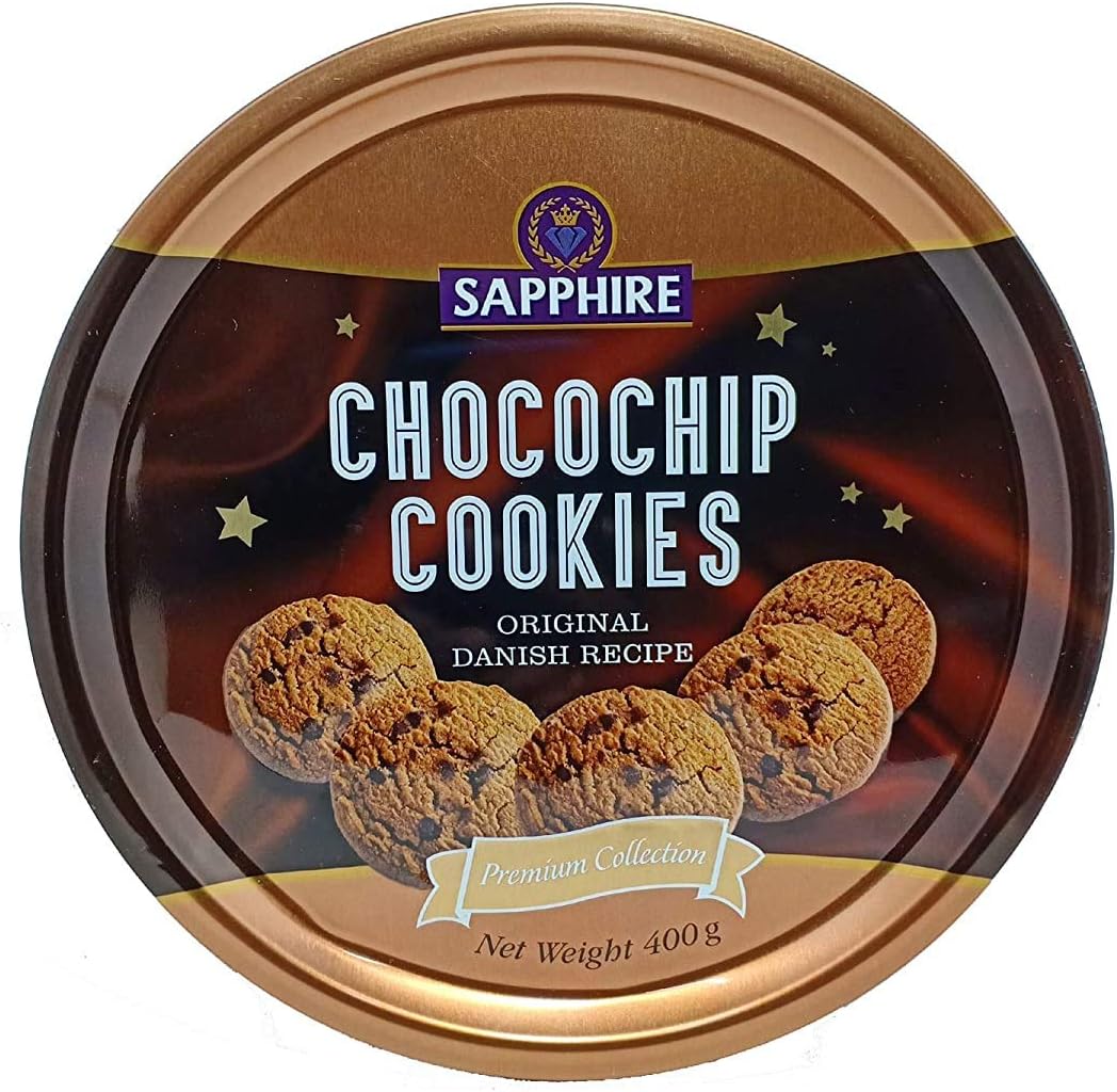 Sapphire Butter Cookies, Chocolate Chips, 400gm