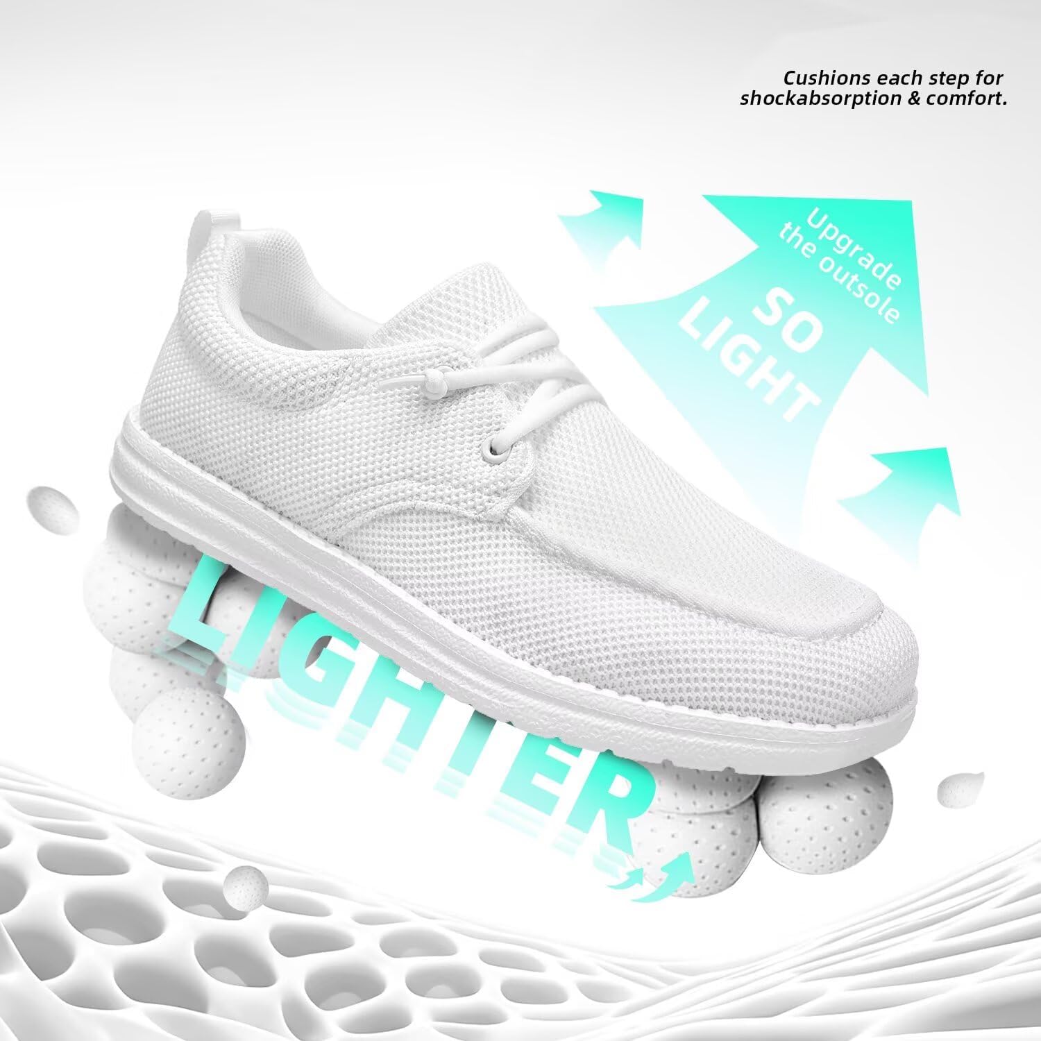 Men's Casual Slip-on Shoes Loafers for Men Non Slip Boat Shoes Dress Sneakers Mesh Business Oxfords Work Lightweight Comfortable Soft Sole Walking