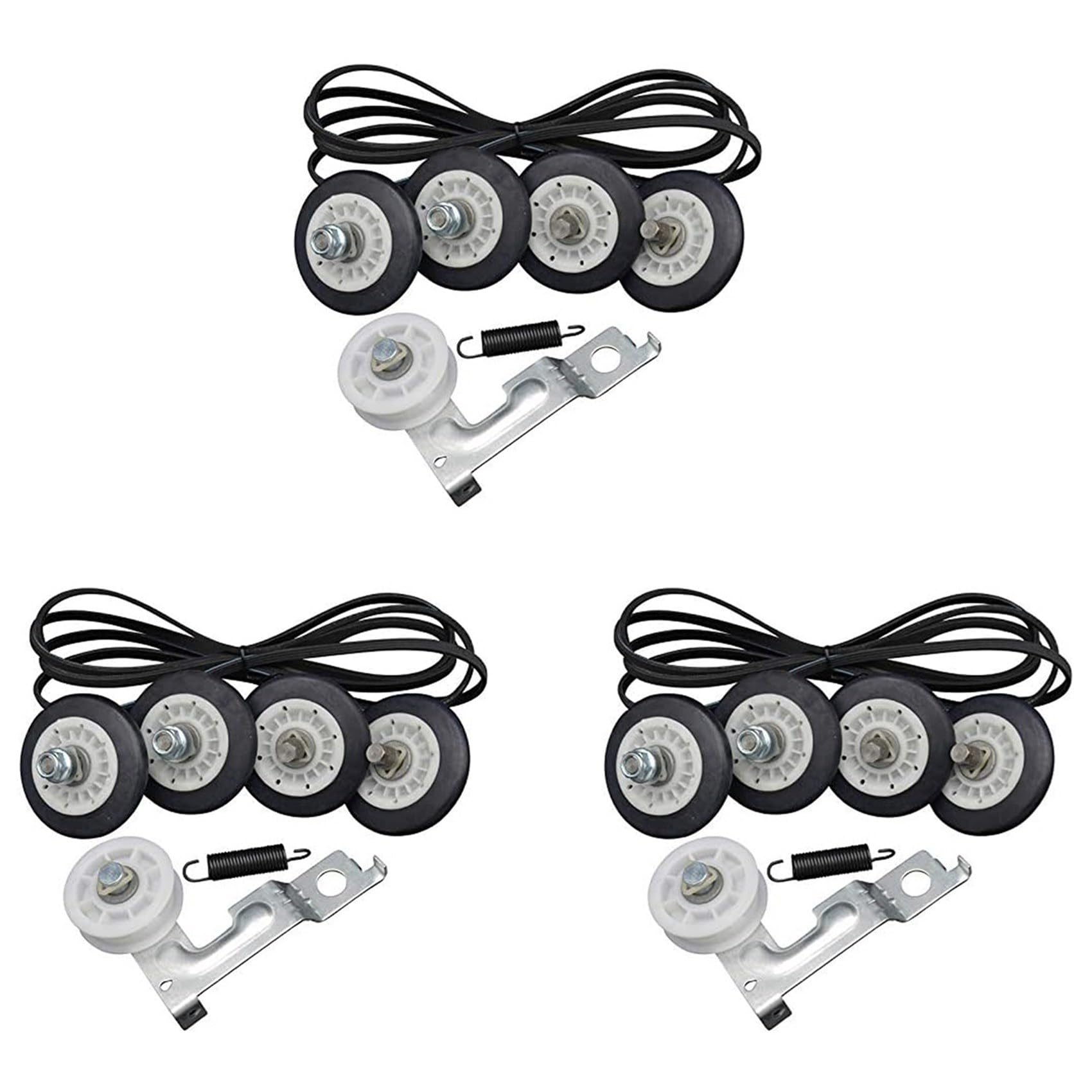 Vjsujehgy 12x for Dryer Repair Kit, 4581EL2002C 4561EL3002A Dryer Idler Pulley 4400EL2001A 4581EL3001A 4581EL3001C 4581EL2002A