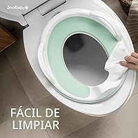 Vista 6 de Jool Baby Asiento de entrenamiento para ir al baño con asas para niños y niñas, se adapta a inodoros redondos y ovalados, antideslizante