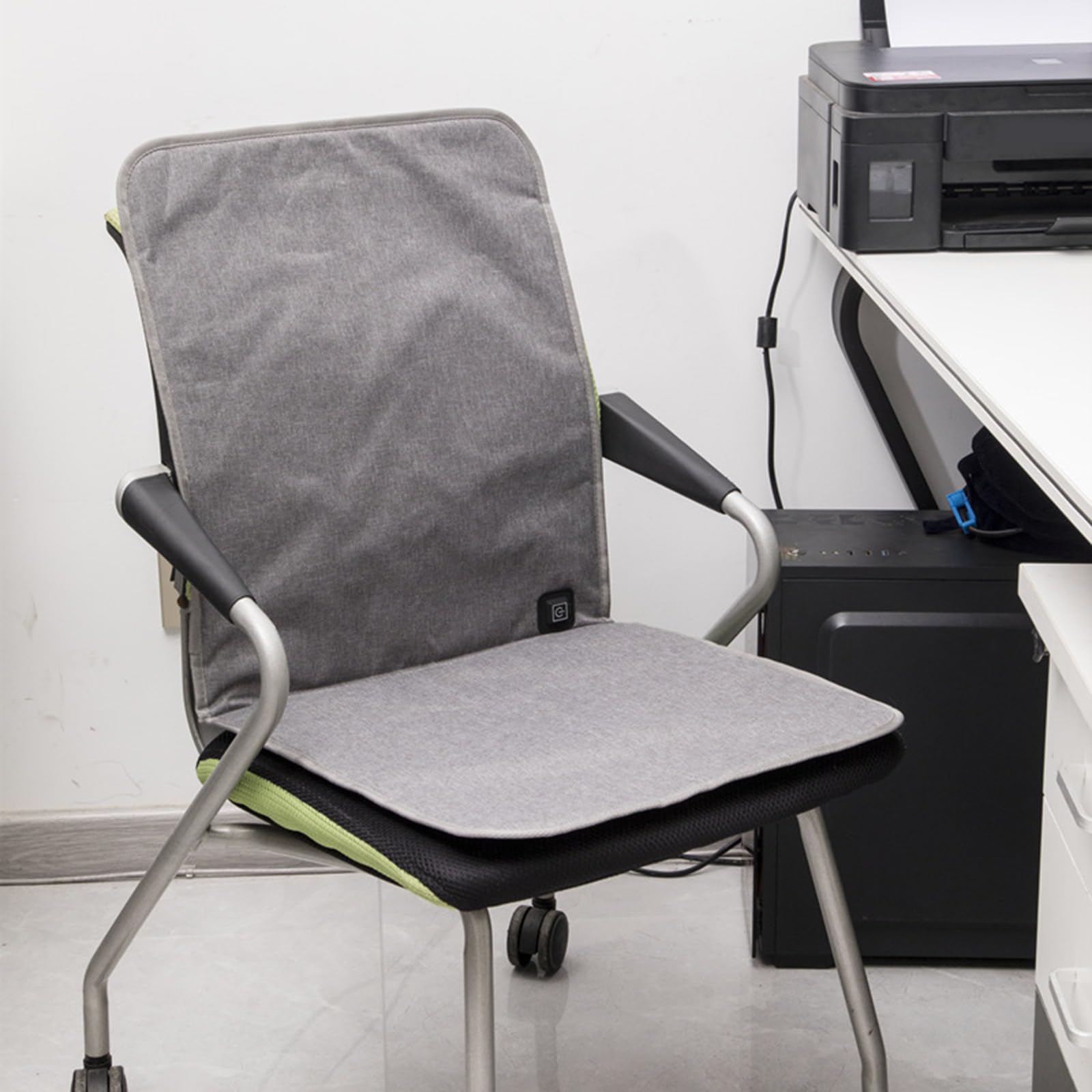Almohadilla térmica portátil USB con regulación de temperatura para una distribución uniforme del calor durante camping, pesca y deportes, cojín de asiento con calefacción por USB para una calidez