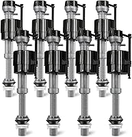 GEMLORD 8-Pack Universal Toilet Fill Valve Kit - Adjustable 8-13" Height, Leak-Proof, Easy DIY Install for Most Toilets