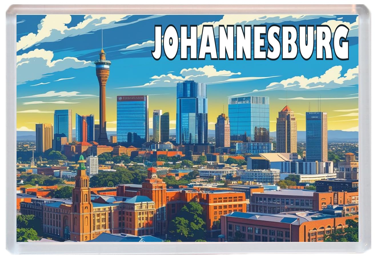 Johannesburg - Jumbo Artistic Fridge Magnet 96 x 67mm
