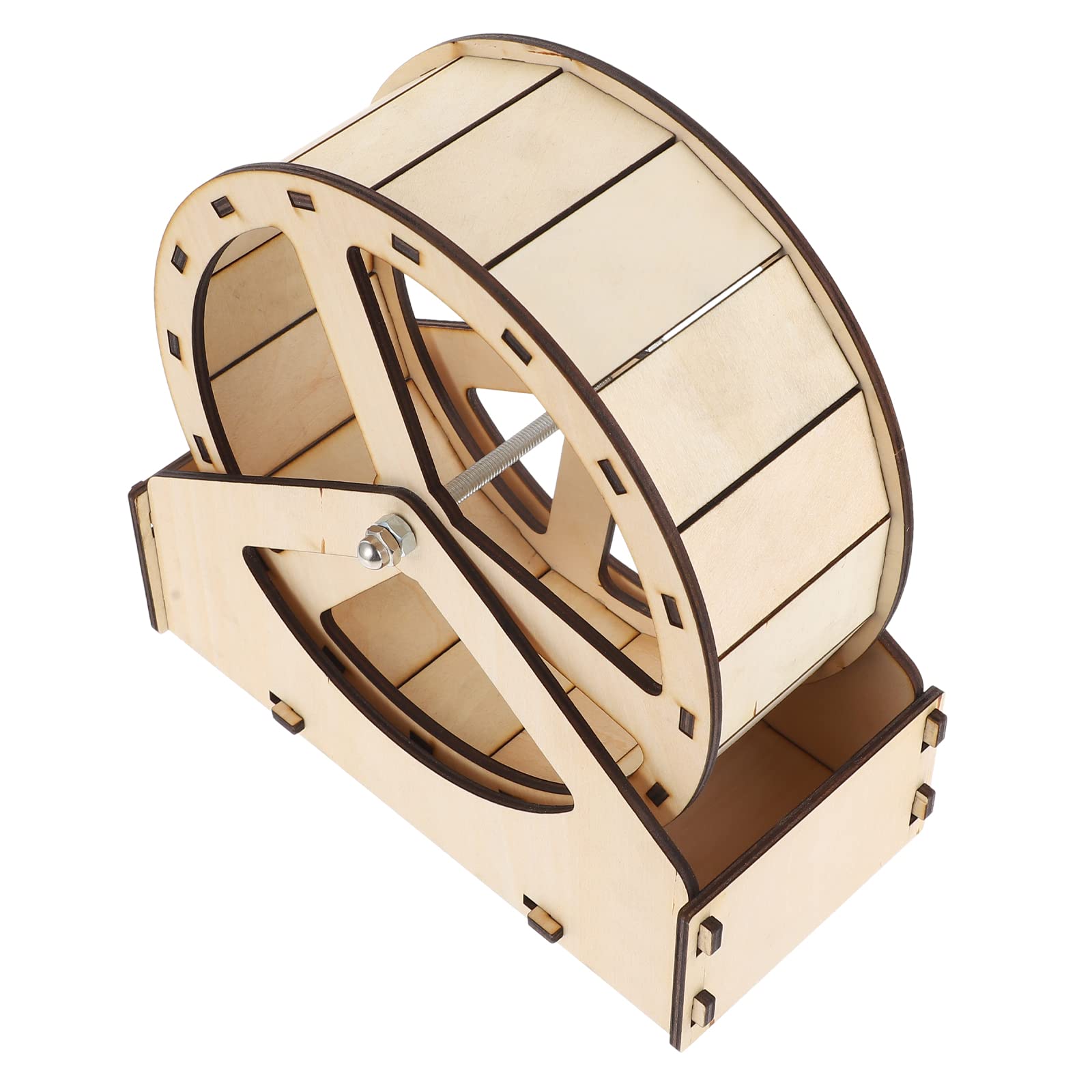 Toyvian Rueda de Madera Hamster Ejercicio Rueda Mascota Hamster Wheel Toy Pet Supply