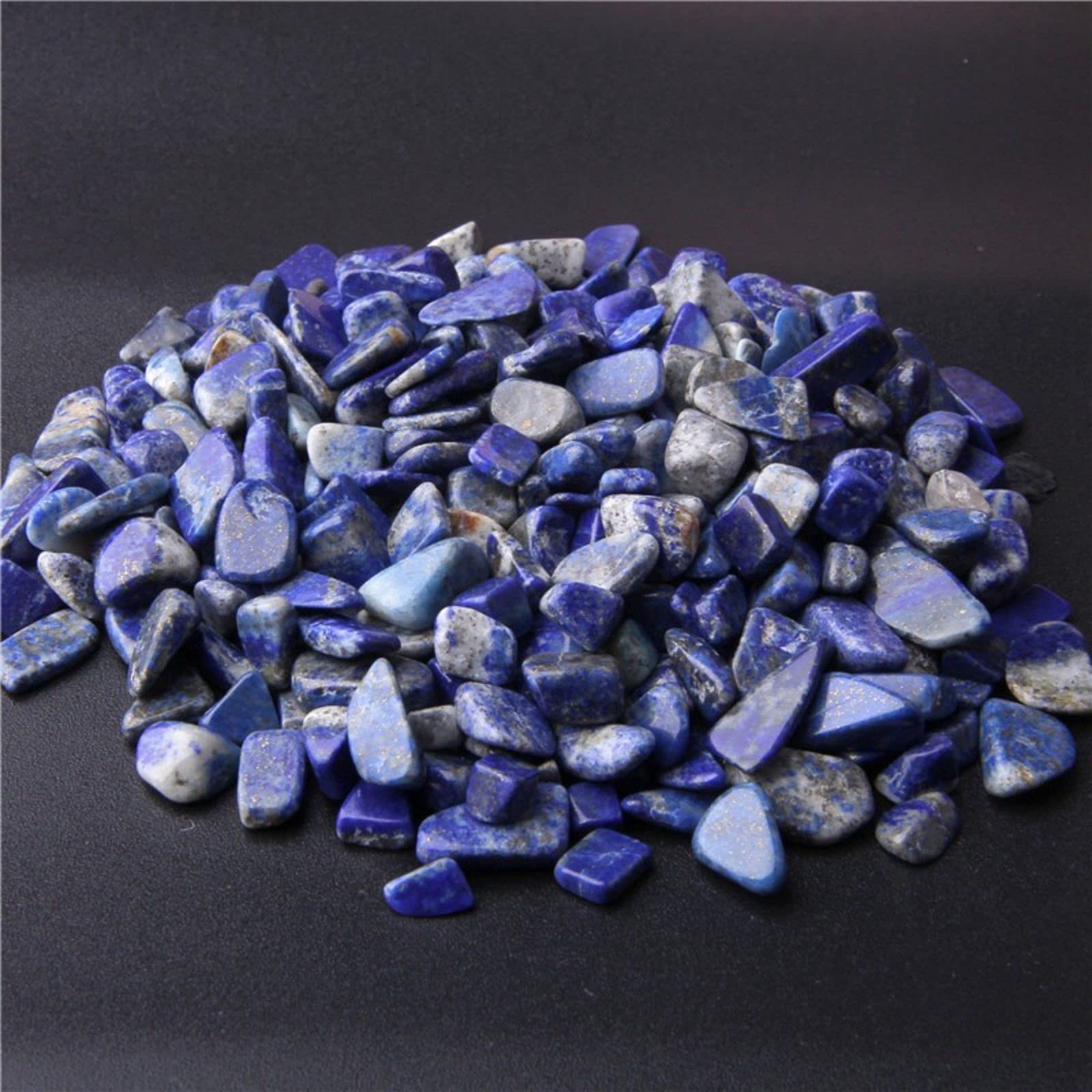 Gravier décoratif en Lapis Lazuli authentique, pierres irrégulières pour vases et aquariums