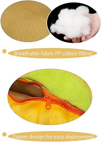 Miniatura 6 de LAUPVXA Almohada de hamburguesa grande de simulación 3D divertida almohada de hamburguesa de queso de peluche almohada creativa de dibujos animados