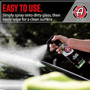 Adam's Polishes Glass Cleaner (Gallon) - Car Window Cleaner | Car Wash All-Natural Streak Free Formula For Car Cleaning | Safe On Tinted & Non-Tinted Glass | Wont Strip Car Wax or Paint Protection