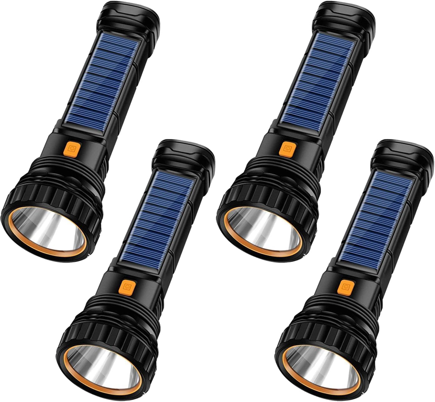 E-SHIDAI 4 lampes de poche LED multifonctions 1000 lumens avec flash d'urgence (4 pièces)