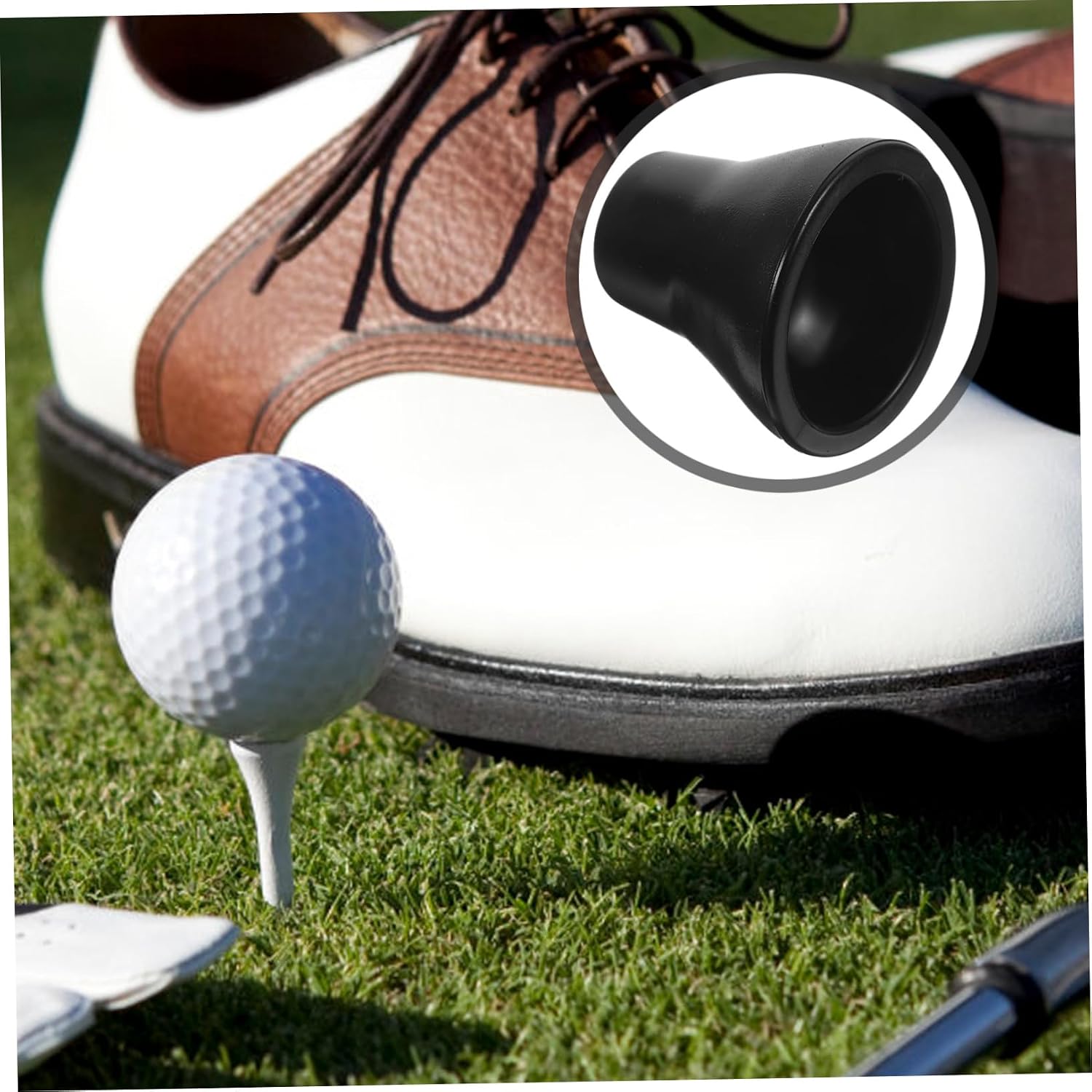 6pcs Rubber Golf Ball Picker Compact Sucker Black image 2