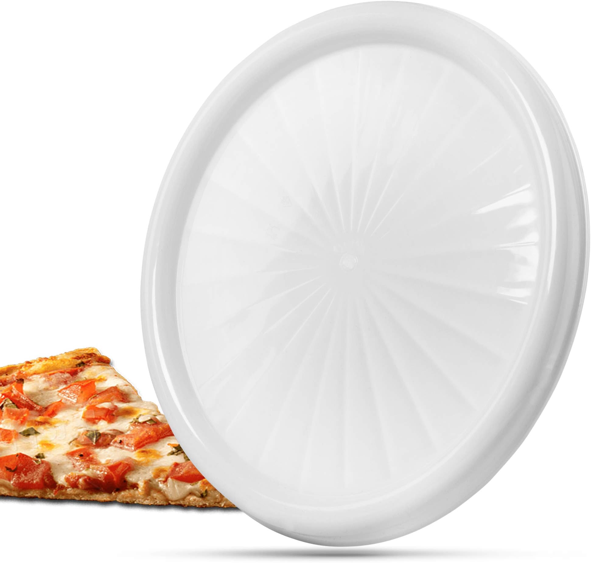 Evelyn Living Microwave Pizza Tray Plate Reheat Leftovers Slice Fresh Kitchen Utensil Hot