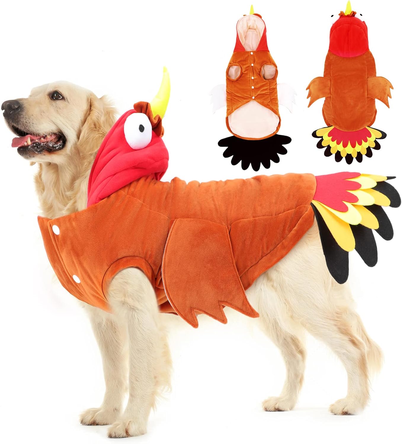BWOGUE Turkey Dog Costume for Large Dogs