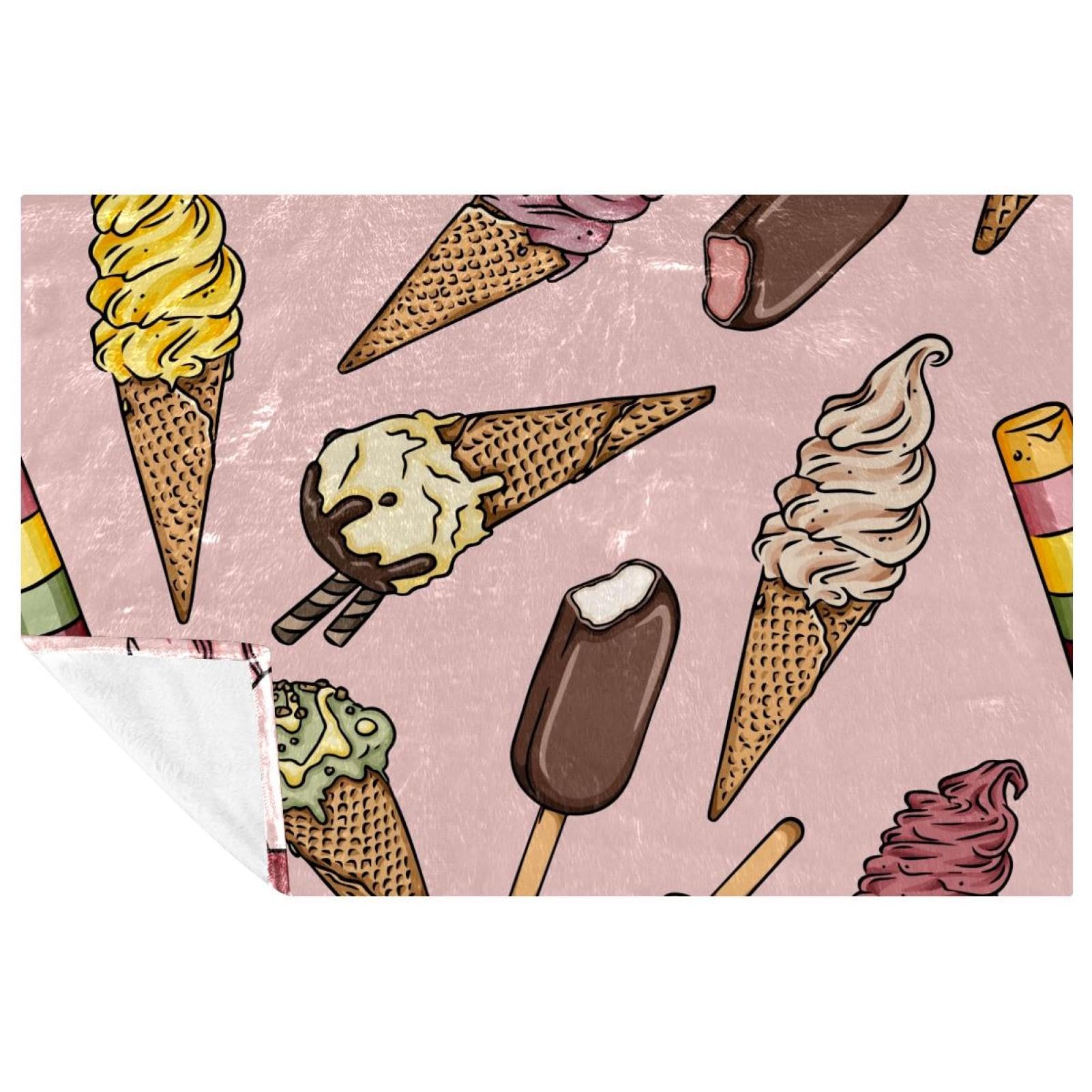 Couverture d'été glace 150x100 cm douce pour lit et canapé