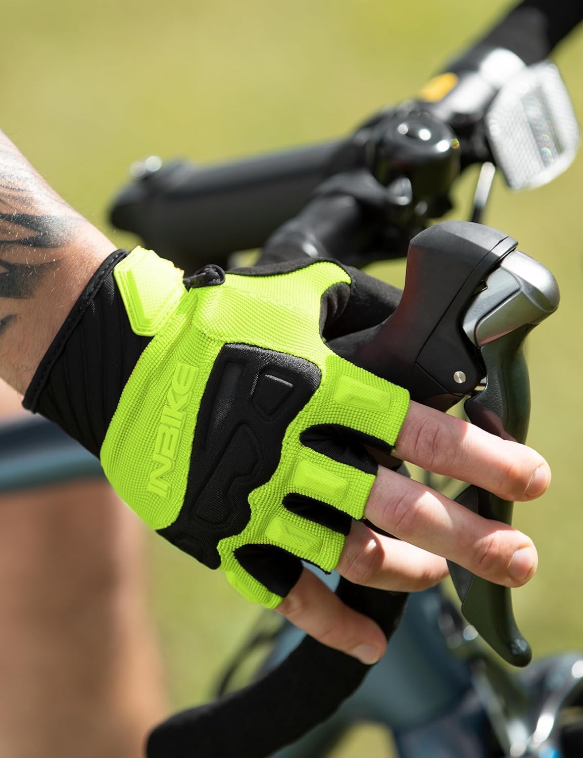 INBIKE Fingerless Cycling Gloves Breathable Protective for Road Mountain Bike MTB Riding - Image 5