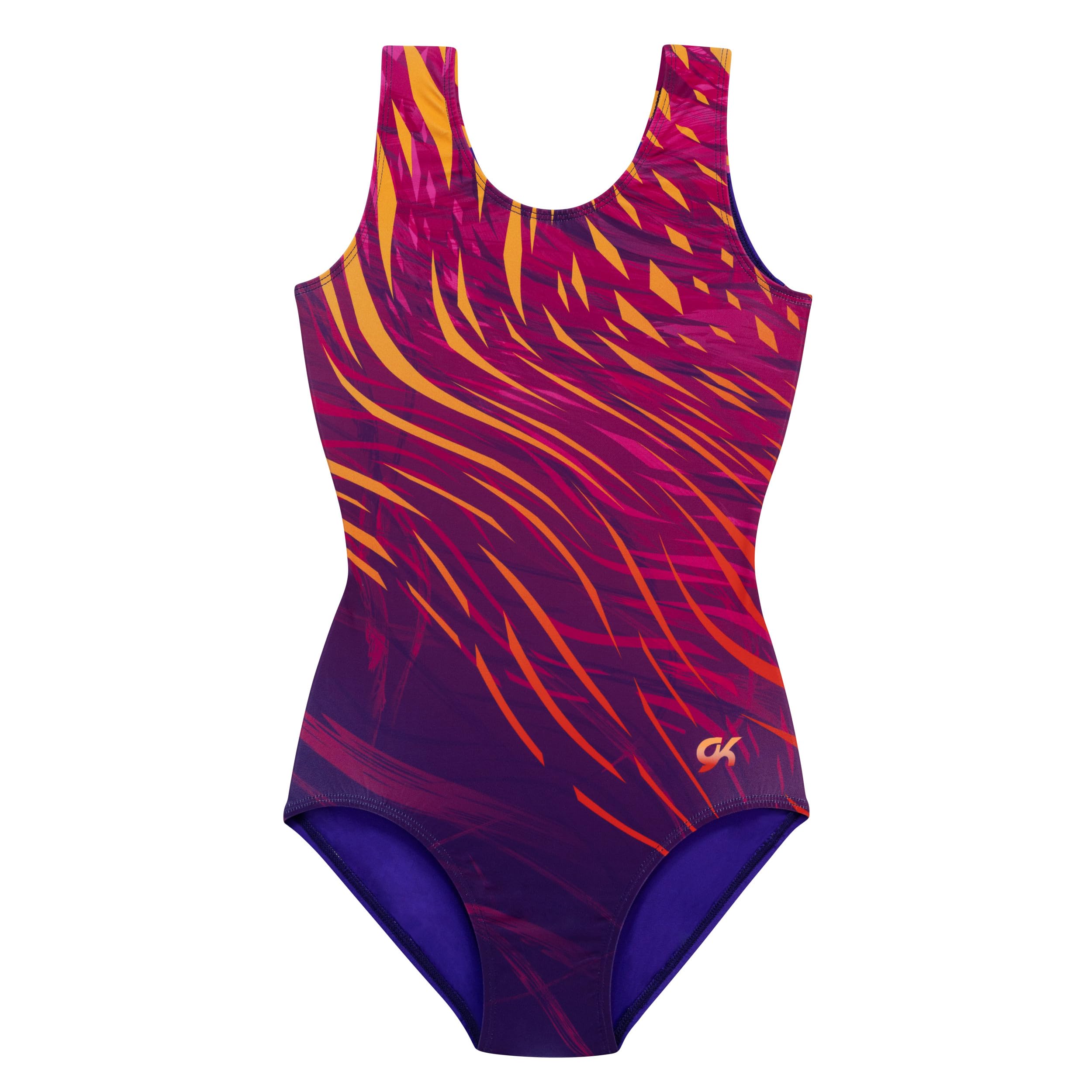 Girls Gymnastics Leotard | Pink and Purple Sassy Safari Gym Leo for Girls