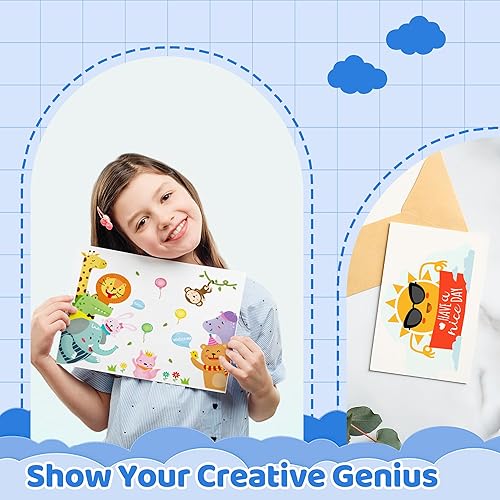 Miniatura 6 de 15 hojas de película retráctil imprimible para impresora de inyección de tinta para el día de la madre, Navidad, manualidades, 8.3 x 11.7 pulgadas