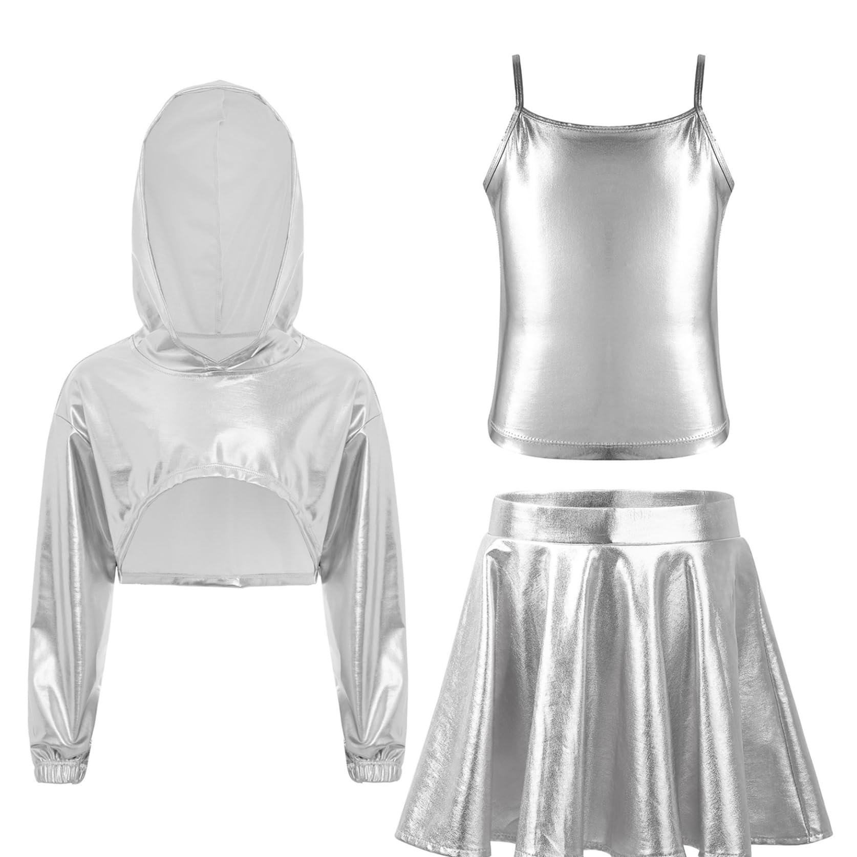 Sweat capuche hip hop et jupe courte pour danse moderne