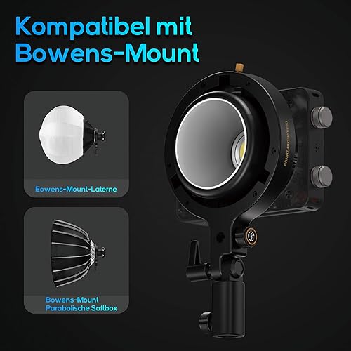 Miniatura 6 de ZHIYUN X100 - Luz de video LED, portátil de 100 W, 2700K-6500K CRI 95+ TLCI 97+ con control de brillo de aplicación Bluetooth, PRO