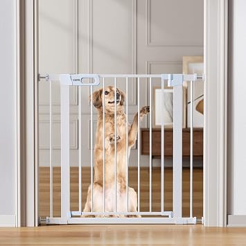 Ciays 29.5 to 37.8 Safety Baby Gate, Extra Wide Auto-Close Dog Gate for Stairs, Easy Walk Thru Indoor Pet Gate for Doorways and Rooms, 36in Tall