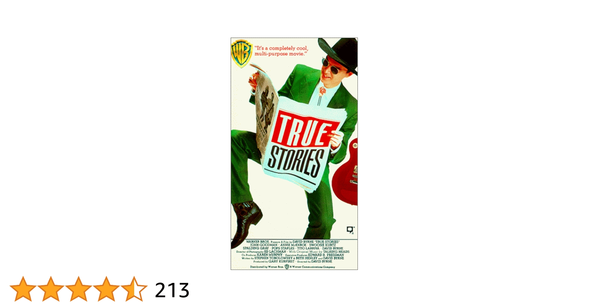 極美　VHS デヴィッド・バーンのトゥルー・ストーリー　TRUE STORIES Amazon.com: True Story DVD : Movies & TV