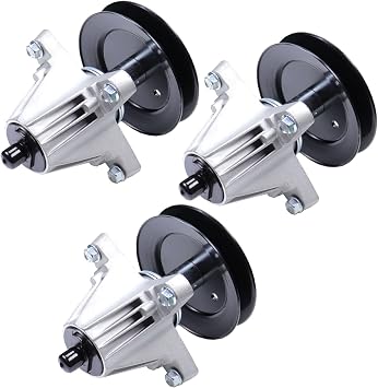 MOCW 3 PCS 618-09256 618P09256 Deck Spindle Assembly for Cub Cadet for MTD Craftsman Troy Bilt ZT1-50 ZT2-50 Z5600 Z5650 Mustang Z50 50-Inch Deck Mowers, Mounting Bolts and Threads Included