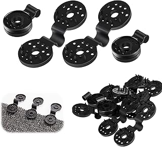 100 Pcs Sun Shade Sail Fixing Kit, Garden Shade Cloth Plastic Clips, Shade Net Clip, Recyclable Agricultural Film Fixing Clip, Removable Shade Net Clip for Garden Rectangle/Square