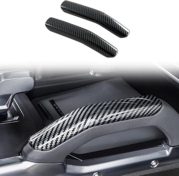 HIGH FLYING for Chery Jetour T2, Travellar 2023 2024 2025 Car Interior Accessories Center Console Gear Shift Armrest Overlays Cover Trim ABS Carbon Fiber Grain 2pcs