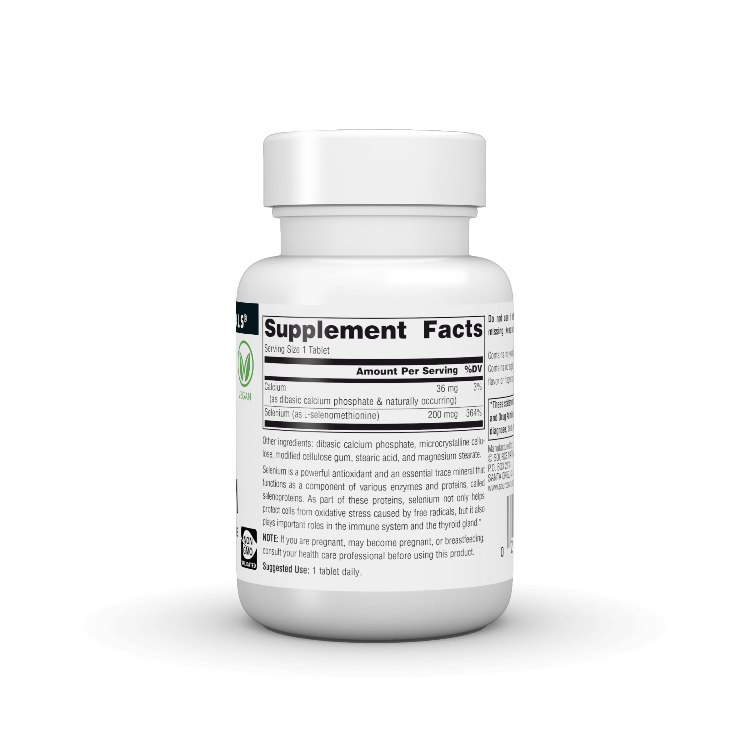 Source Naturals Yeast Free Selenium, 200 mcg - 120 Vegan Tablets — Amazon image 3
