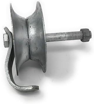 Pressed Steel Pipe Track Roller with Retainer 5" x 1-5/8"
