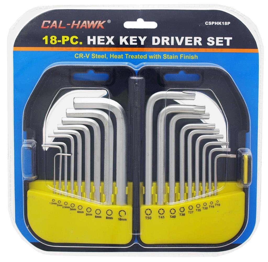 18pc. Hex Key Driver Set