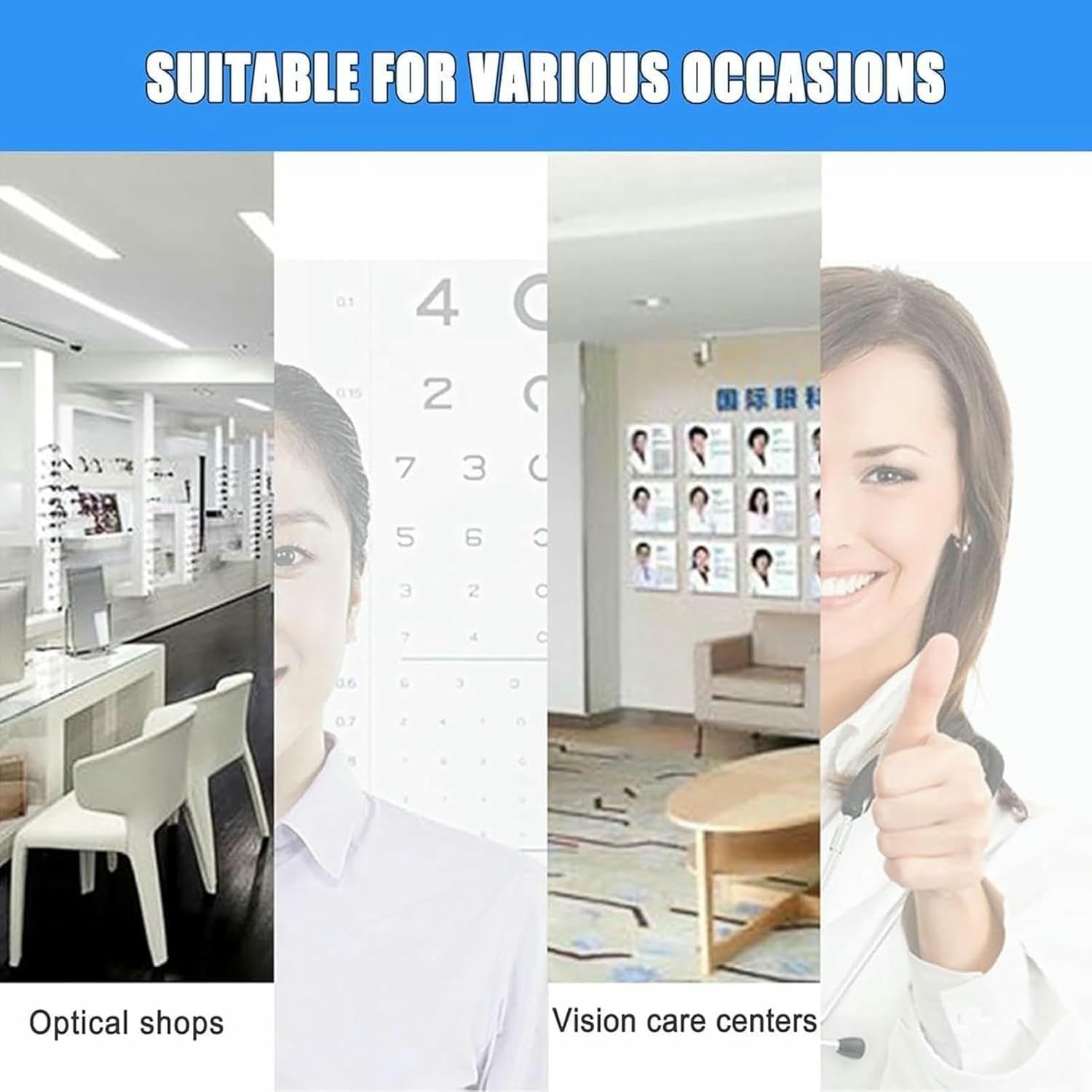 Ophthalmic Vision Training Bracket,Chin Rest Height Adjustable Accessory for Eyeglasses Equipment,Support for Improved-