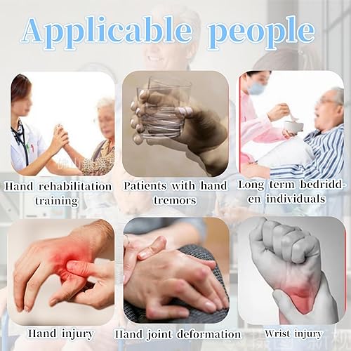 Miniatura 7 de DEEYOTA Utensilios adaptativos, utensilios ponderados para temblores de manos, Parkinson ayudas para vivir, adecuados para ancianos, discapacitados