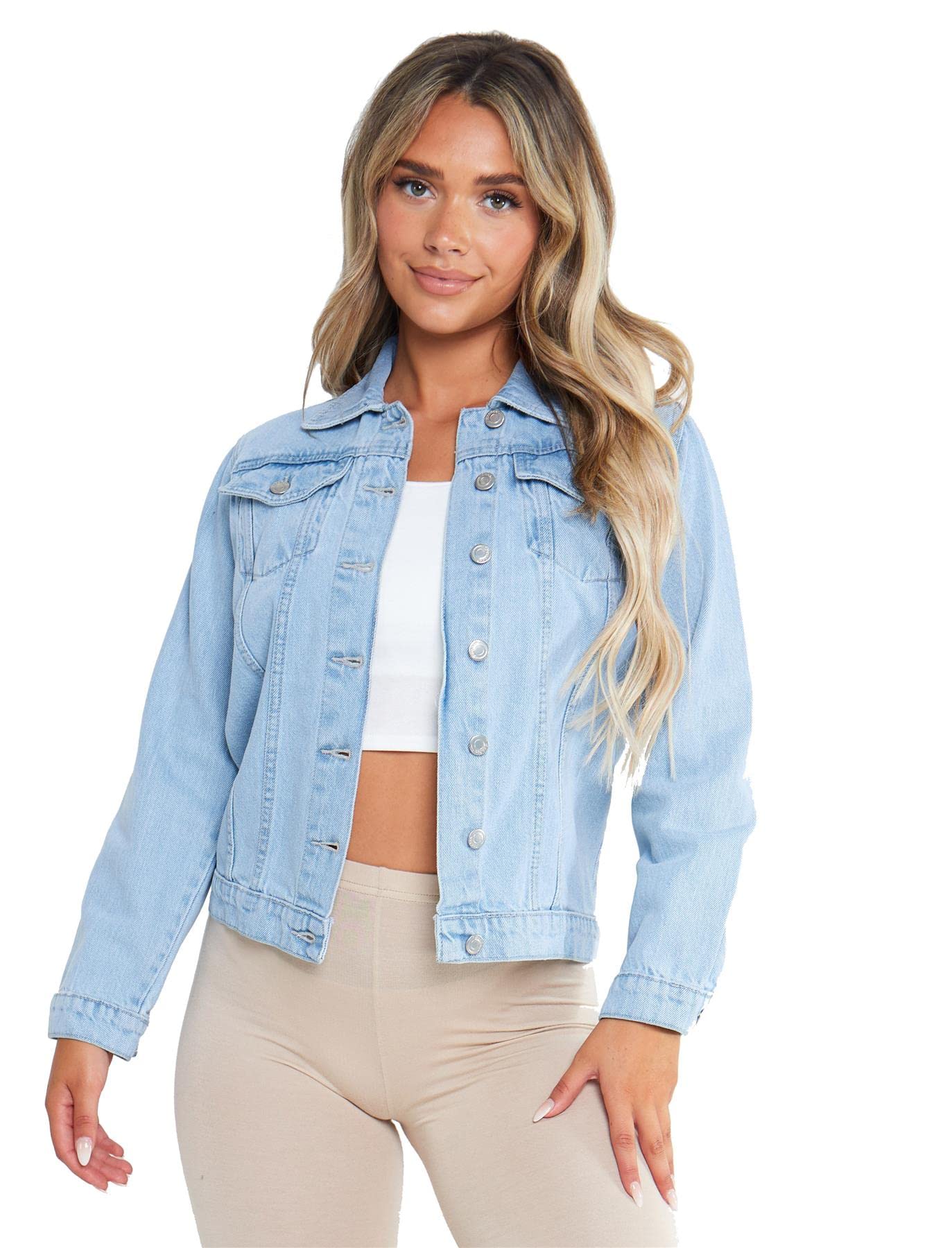 SS7 Womens Oversized Denim Jacket