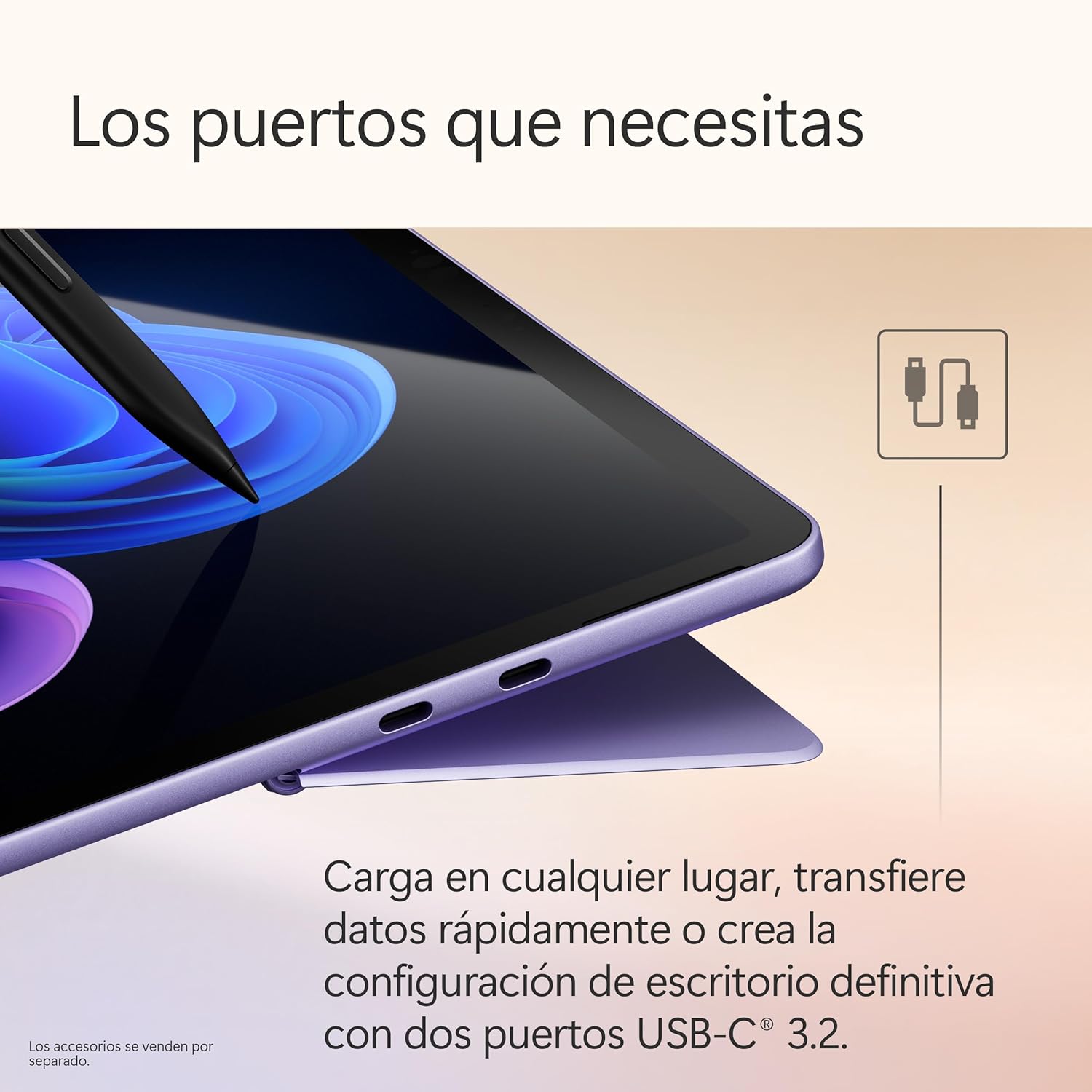 Microsoft Surface Pro | Copilot+ PC | Pantalla táctil LCD 12” | Snapdragon X Plus | 16GB RAM | Almacenamiento de 512GB | Último Modelo | Violeta 8