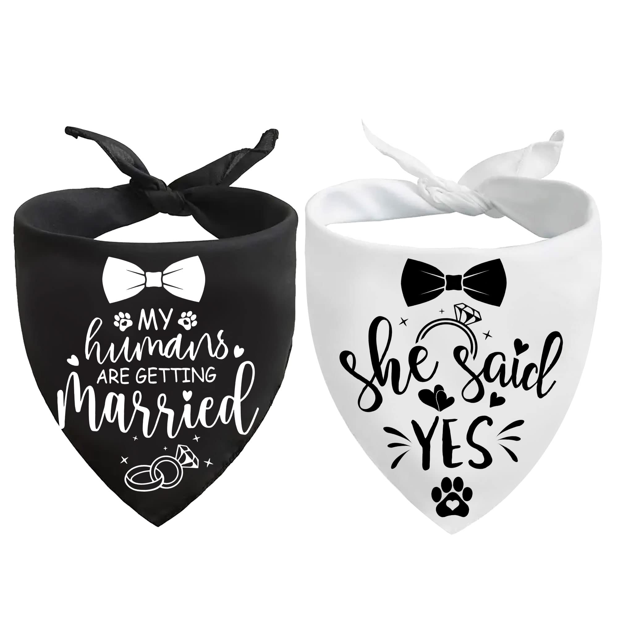 Hundehalstuch My Humans Are Getting Married – Hochzeits-Halsband, Verlobungsankündigung Für Hunde