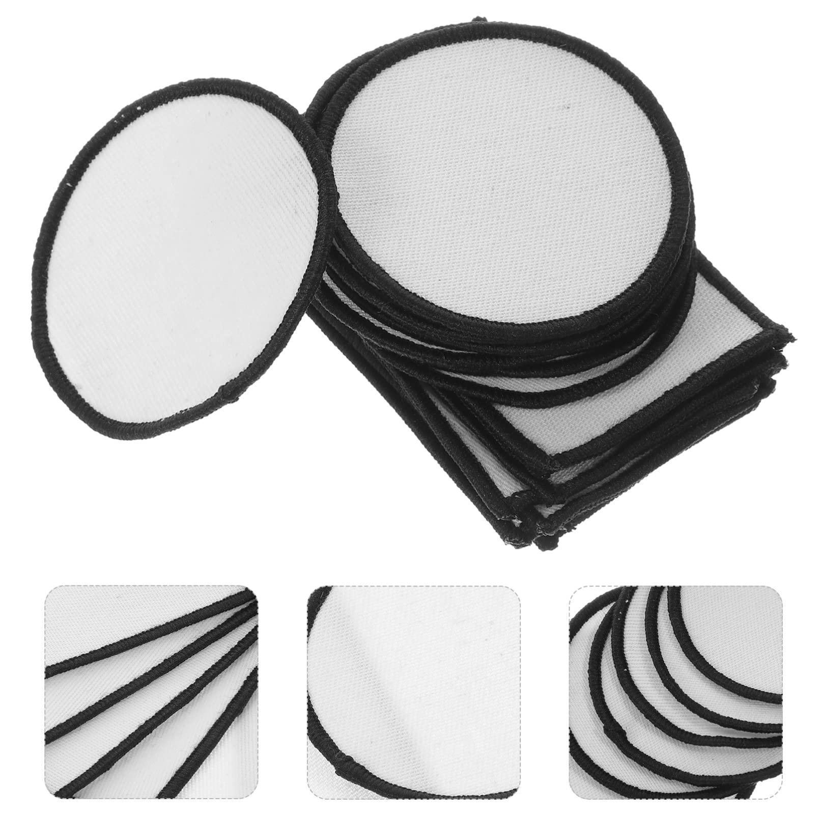 Operitacx 100pezzi Toppe Termoadesive Vuote Per Abbigliamento Patches Ricamati Per Riparazioni e Decorazioni Jeans Borse e Facili Applicare