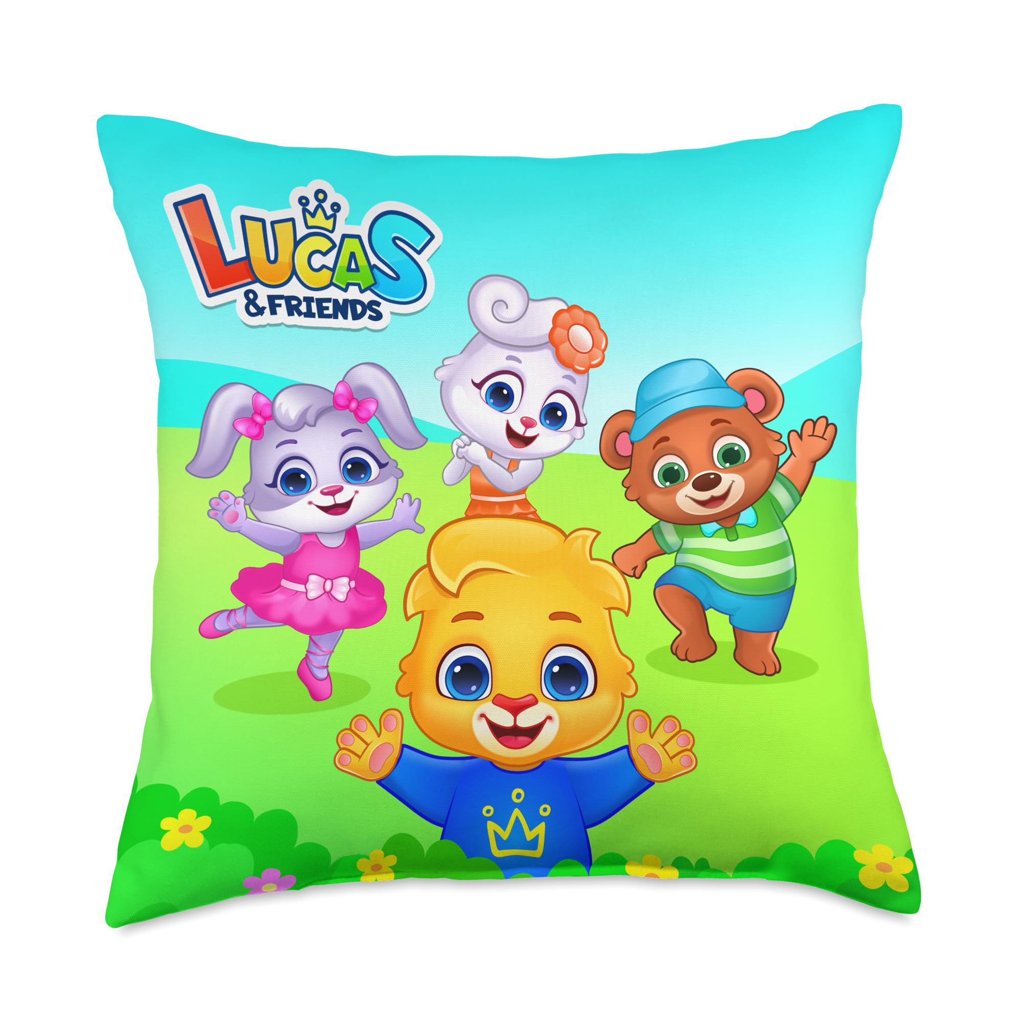 Lucas & Friends by RV AppStudios | Kids Popular Characters Throw Pillow