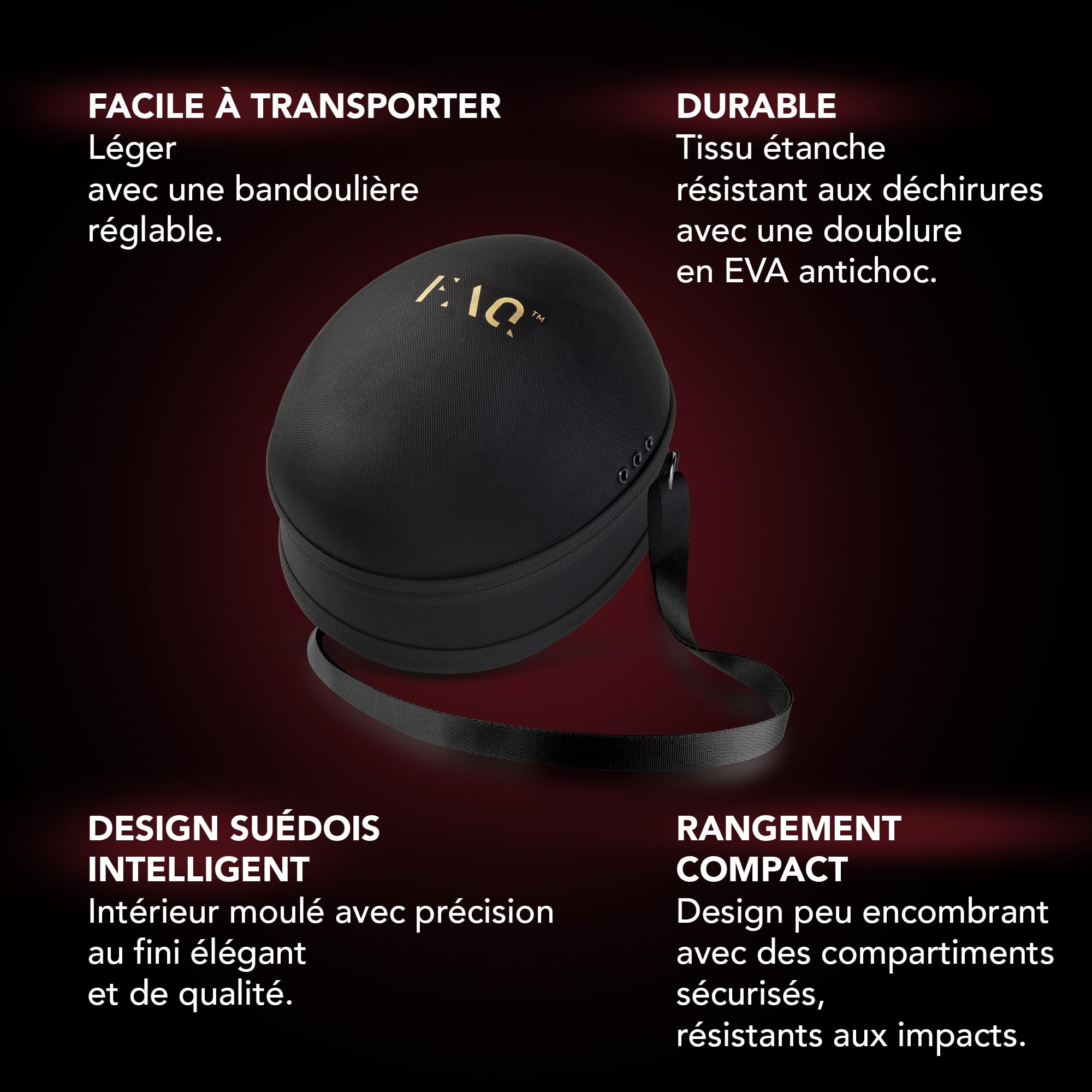FAQ 202 Masque LED visage sans fil avec étui de voyage – Soin anti-âge avec 8 réglages lumineux – 600 points lumineux pour traitement ciblé et soin visage – Kit de voyage léger et durable