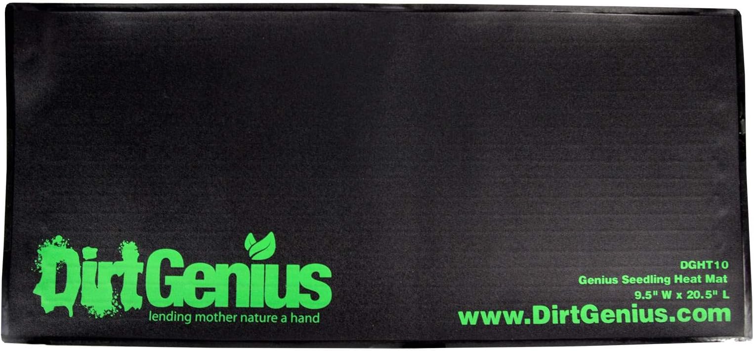 NEW Dirt Genius DGHT10 Warm Seedling Heat Warming Mat Hydroponics 9.5" x 20.5"