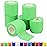 2 Self Adhesive Bandage Wraps, 6pcs Vet Wraps, Fluorescent Green, 5 Yard Self Adherent Wraps for Sports, Wrist, Ankle and Swelling