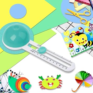 Circle Cutter, Craft Circle Cutters for Crafts, Cut Diameter 4'' to 12.5'' | Paper Circle Cutter with 3 Blades, Circular Paper Cutters, Adjustable Circles Cutter Tool for Papers, Compass Cutting Tool