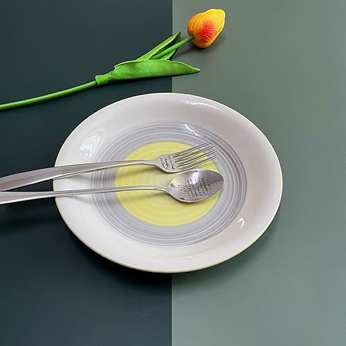 Miniatura 29 de Brother - Juego de tenedor y cuchara para sopa, regalo de cumpleaños inspirador, cucharas para café, cena, helado, postre, tenedores para tartas