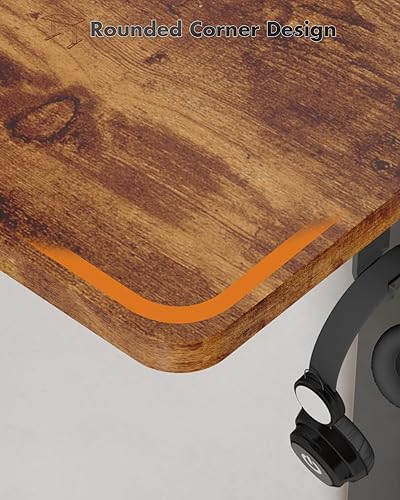 Devoko Electric Standing Desk 160x70cm, Height Adjustable Desk Ergonomic Stand up Table with 2 Memory Preset,Rustic Brown - 7