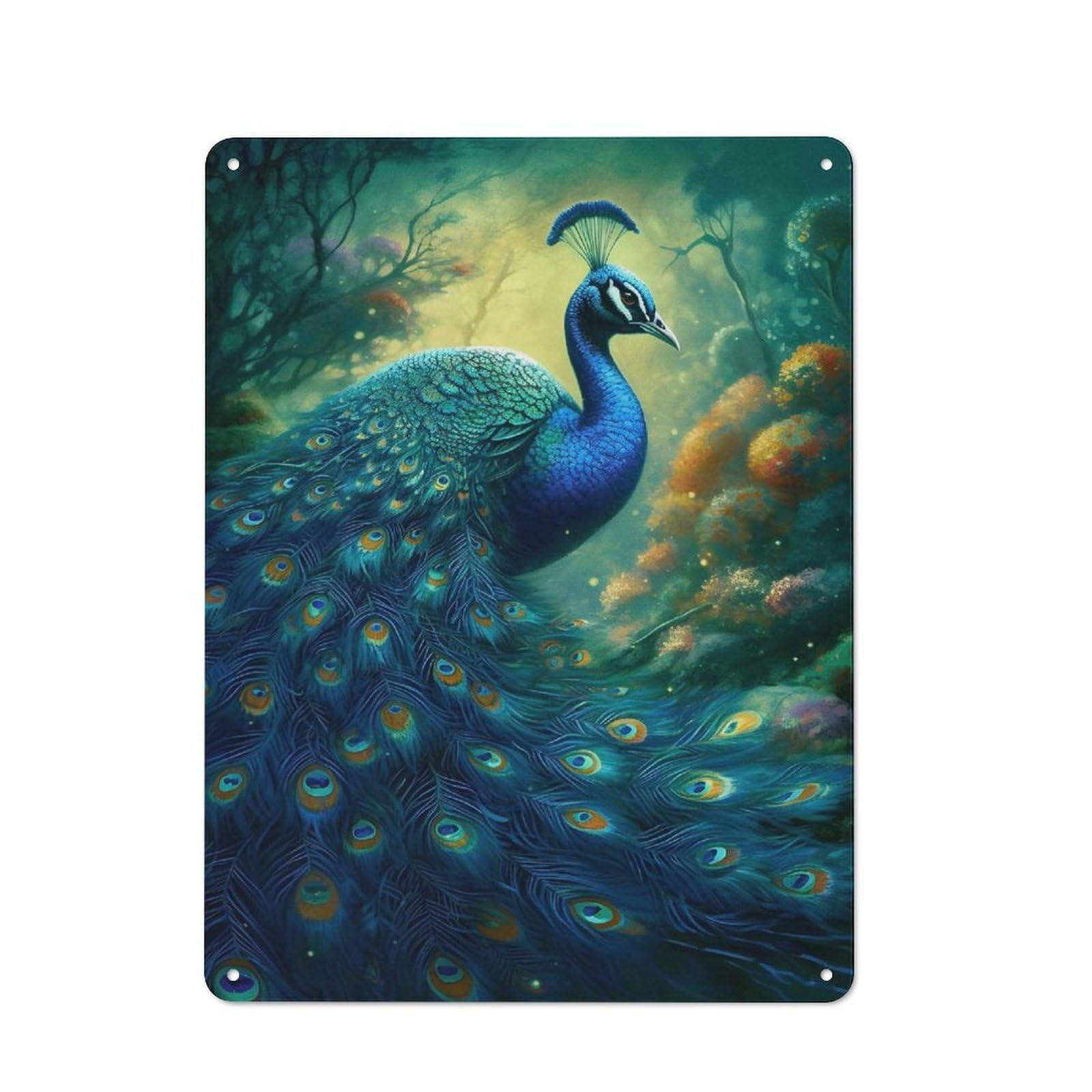 Junmoney Style-23 Metal Sign 40X30cm With Bird Paradise 2 For Pub Or Café, Vintage Decor, For Metal Sign Collectors, For Garage And Workshop Walls