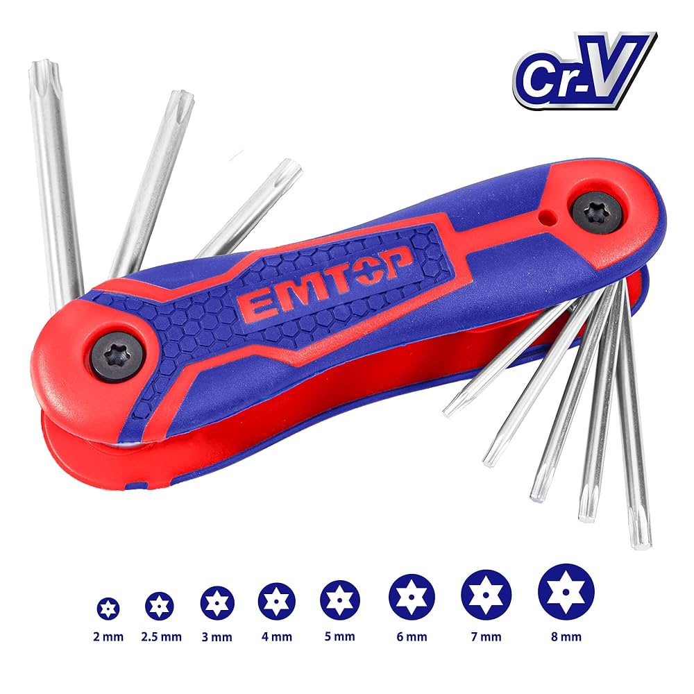 いくとも Amazon.co.jp: EMTOP EHKY4083 Torx Wrench Set, Anti-fidgeting