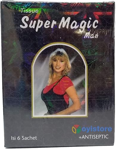 Miniatura 1 de Super Magic Man - Toallitas húmedas para evitar la eyaculación precoz, sexo largo, paquete de 12