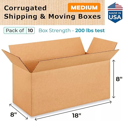 Miniatura 218 de Cajas para envío IDL Packaging - B-1266-5 de cartón corrugado, tamaño pequeño, de 12 pulgadas de largo x 6 pulgadas de ancho x 6 pulgadas de alto