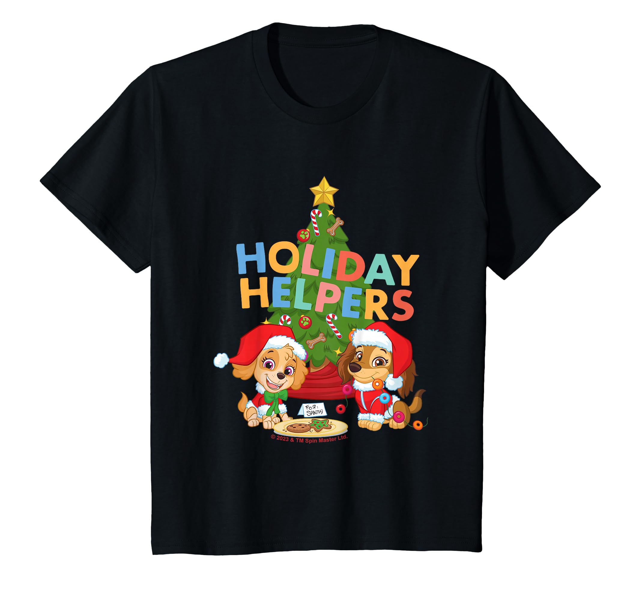 PAW Patrol Christmas Holiday Helpers Skye & Liberty T-Shirt