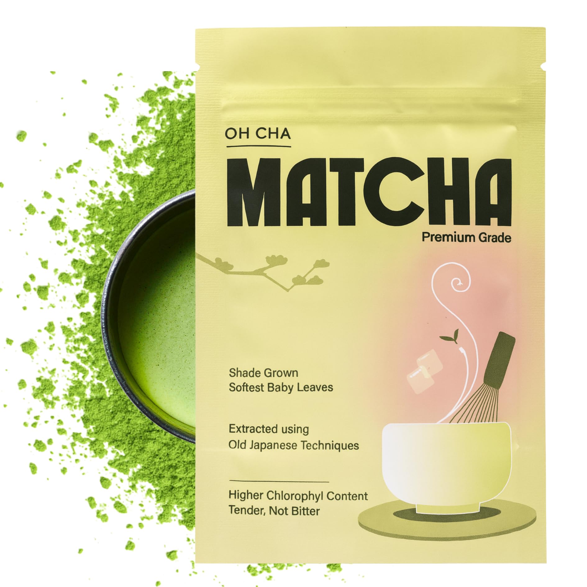 Japanese Matcha Tea Powder | Pure Authentic Matcha Green Tea Powder Sourced from Shizuoka, Japan | Premium Grade | 30gms - 30 Servings | Vegan, No Artificial Sweeteners, NON GMO